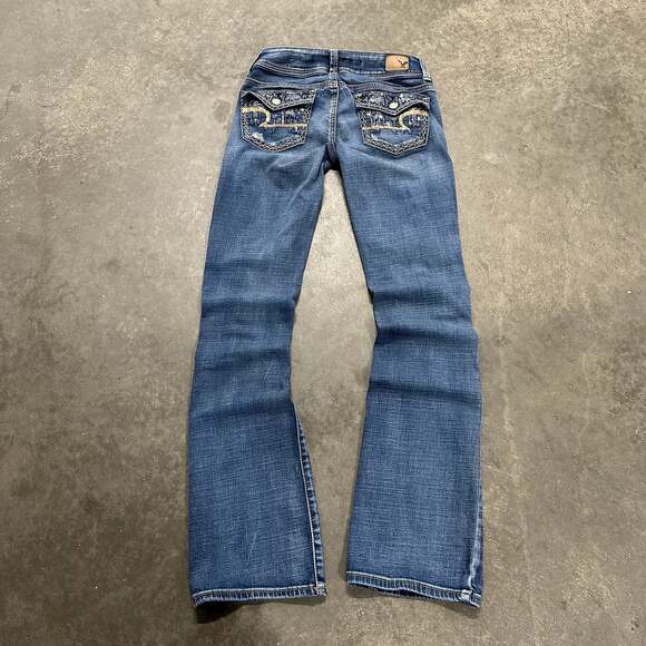 American Eagle Outfitters Denim - American Eagle Outfitters Flap Pocket Embellished Low-Rise Kick Bootcut Jeans